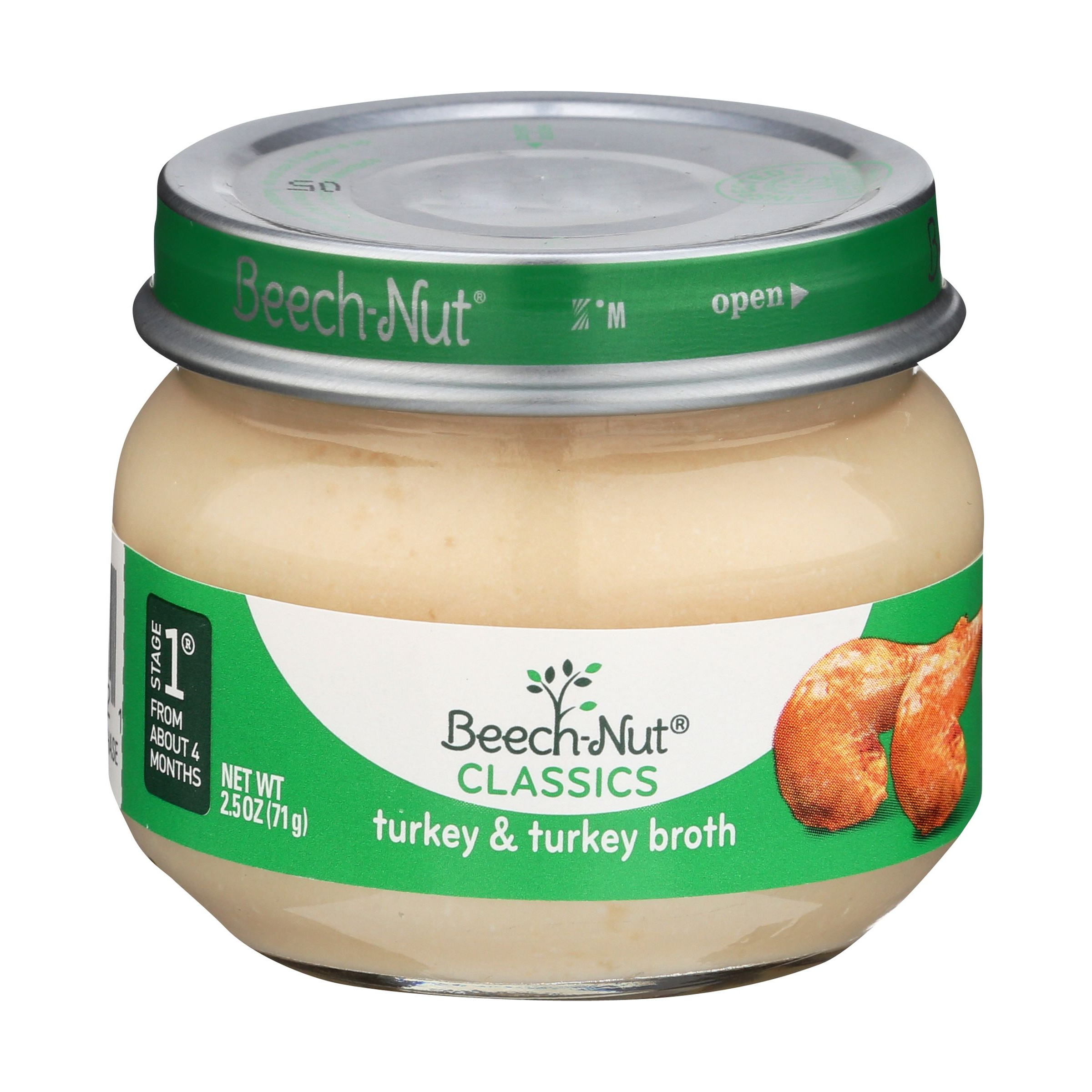 beechnut turkey and broth baby food