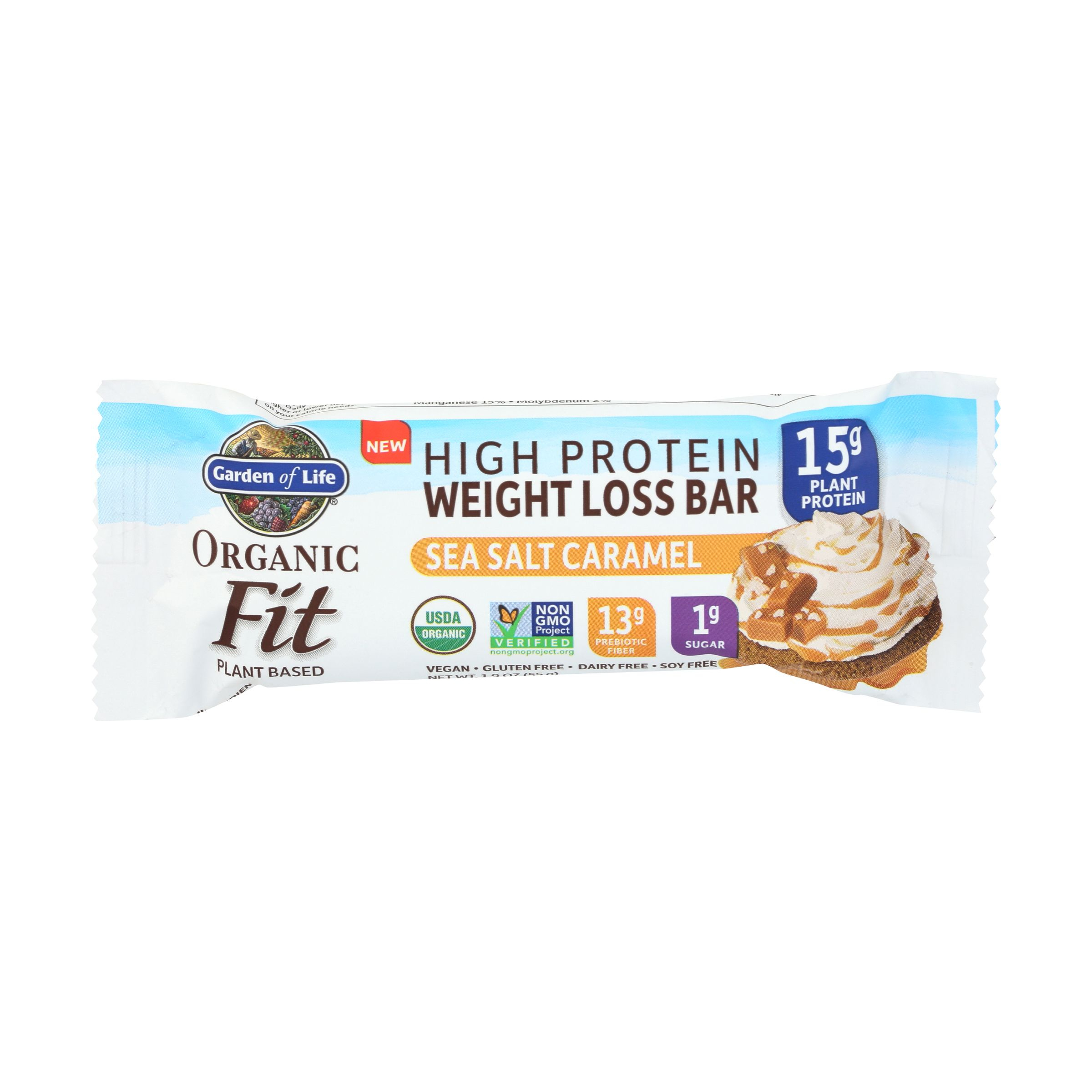 Protein Organic Fit Weight Loss Bar Sea Salt Caramel Bar 1 9